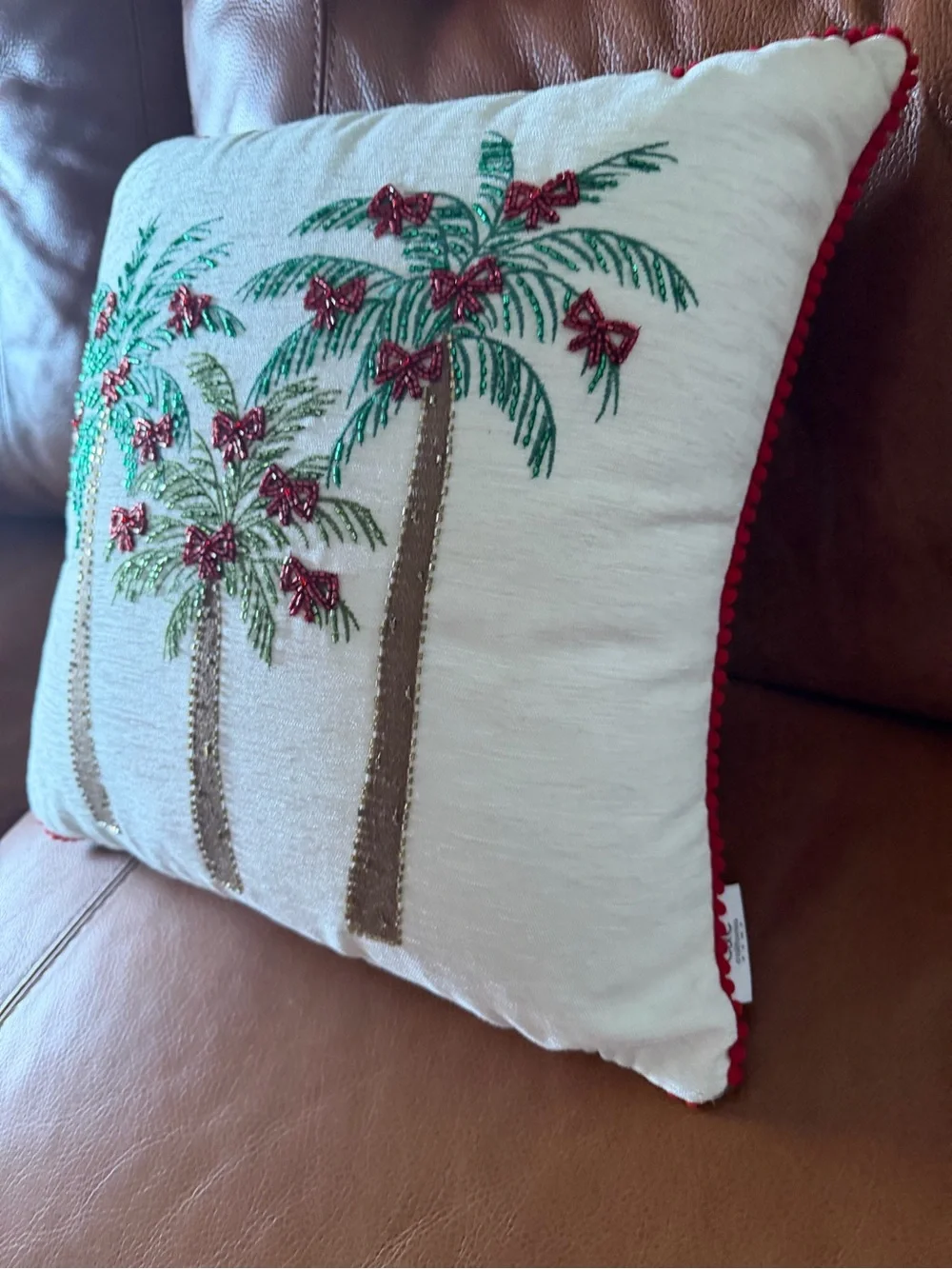 C&C Co. Home  tropical Christmas pillow